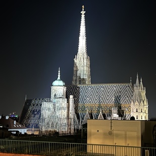 St. Stephan's Cathedral by night, Vienna