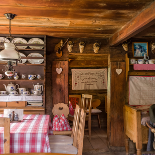 Parlour of a hut in the Lechtal valley