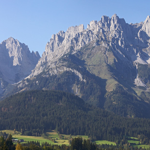 Wilder Kaiser mountains near Ellmau, Tyrol