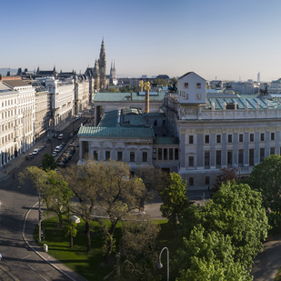 Wien, Blick vom Justizpalast auf Parlament