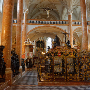 Tomb of Emperor Maximilian I in the Imperial Court Church, Innsbruck