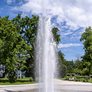 Fountain Danube Park Linz