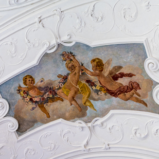 Ceiling fresco at the St. Florian Monastery