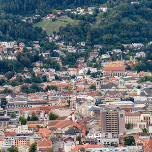 Innsbruck Bergisel - view of the city