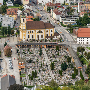 Innsbruck Bergisel - Blick auf die Stadt