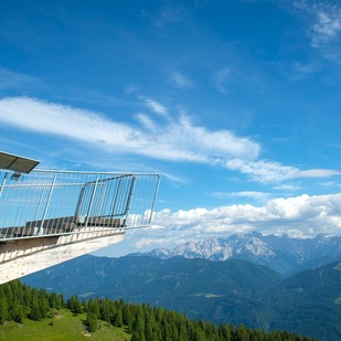Villach Alpine Road - Lookout platform close to the Rote Wand (Gams- and Gipfelblick platform)