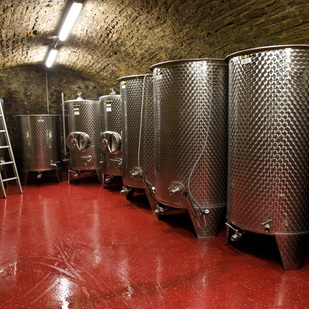 Wine cellar of the Konrad Winery in Dürnstein