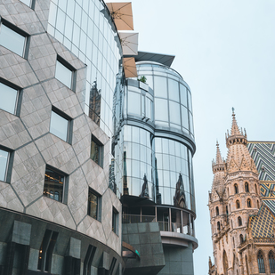 Wien, Das Haas Haus und der Stephansdom