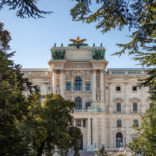 Blick vom Burggarten in Wien