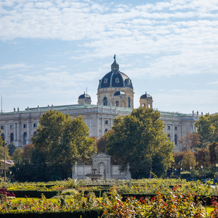 Volksgarten mit Blick Richtung Naturhistorisches Museum