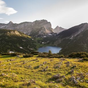 Lake Zireiner See in the Rofan mountains