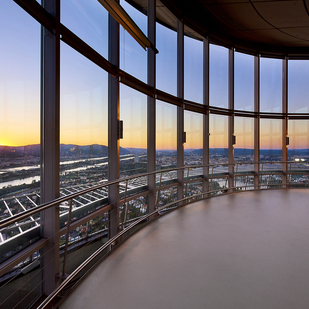 Danube Tower inside terrace