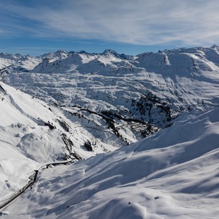Winterliche Alpenlandschaft