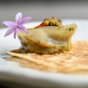 Restaurant Mraz & Sohn, Eierschwammerl-Gyoza