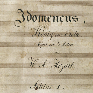 Print of "Idomeneus" by Mozart / Austrian National Library