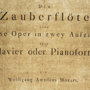 W. A. Mozart: Die Zauberflöte- Erstdruck