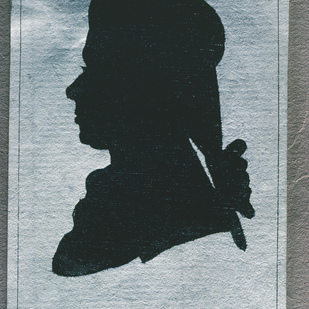 W. A. Mozart silhouette / Historical Museum of Vienna