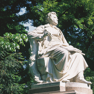 Monument of Franz Schubert at the Stadtpark in Vienna