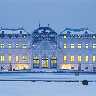Schloss Belvedere im Winter