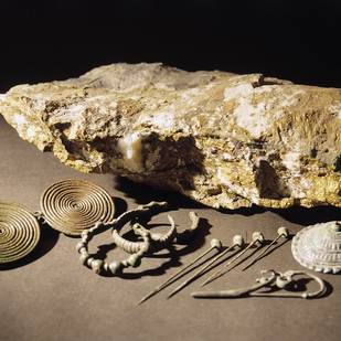 Prehistoric finds in local museum of Hallstatt