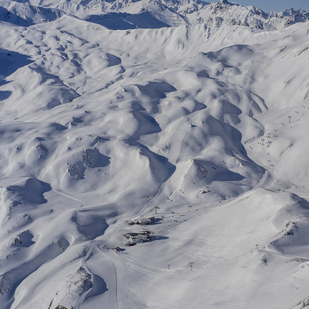 Winterpanorama Skigebiet Ischgl