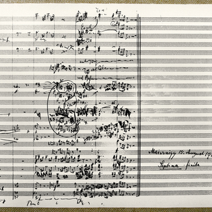 Gustav Mahler composing paper / 7 th symphonie