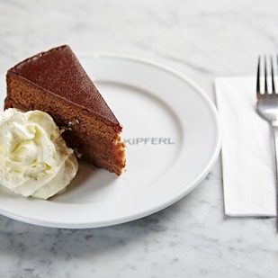 Sacher cake with Whipped Cream